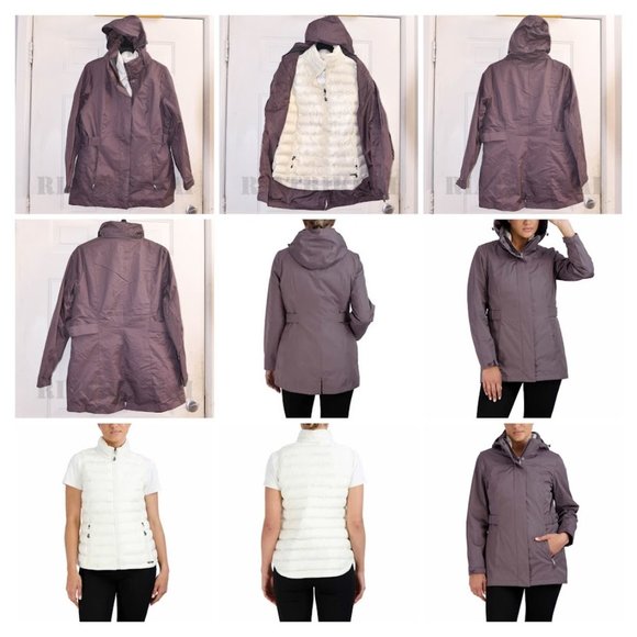 Purple/White NWT‎ Gerry Ladies' 3-in-1 Systems Vest-Jacket. - Picture 1 of 16
